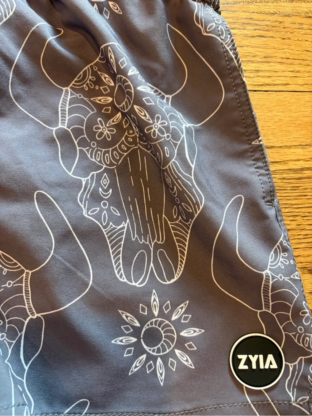 Zyia Boys Swim Trunks Grey Western